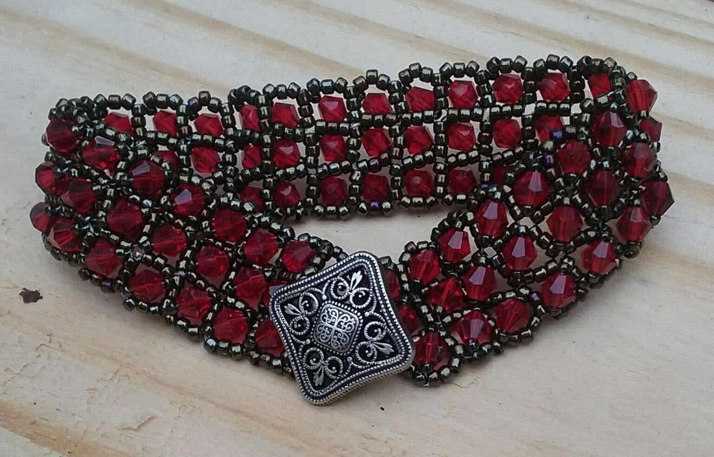 Red Splash Crystal Bracelet ✺ HerMJ
